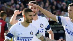 ¡Pide pista! Icardi anotó anotó en la goleada del Inter ante el Cagliari
