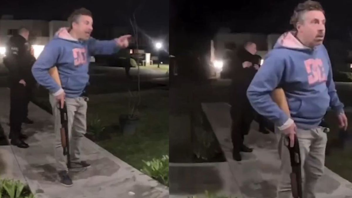 Video: adolescentes le hicieron ring raje y los amenazó con una escopeta