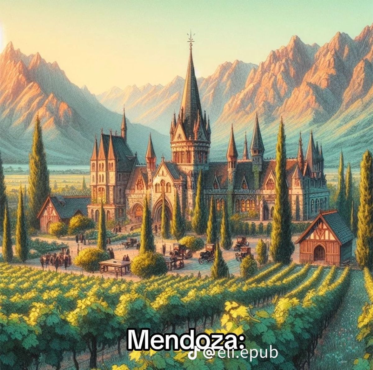 Así luciría Hogwarts si estuviera en Mendoza. Así luciría Hogwarts si estuviera en Mendoza. 