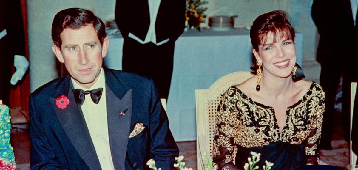 Carolina de Mónaco y el rey Carlos III. Carolina de Mónaco y el rey Carlos III.