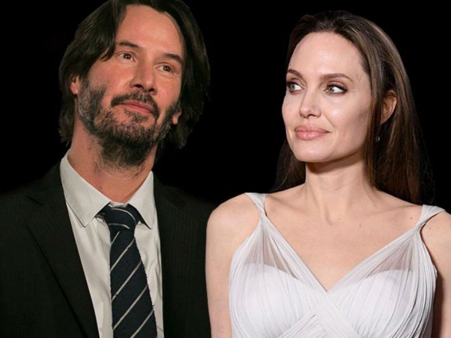 El romance secreto entre Angelina Jolie y Keanu Reeves