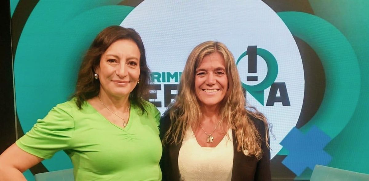 La periodista Carina Scandura y la fiscal Claudia Ríos. La periodista Carina Scandura y la fiscal Claudia Ríos.