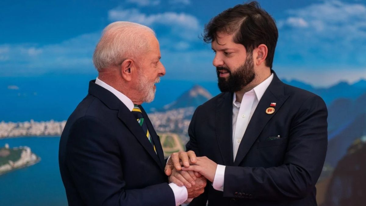 El presidente brasileño Luiz Inácio Lula da Silva con su par chileno Gabriel Boric en la cumbre del G20 en noviembre de 2024. (Foto: Presidencia de Chile) 