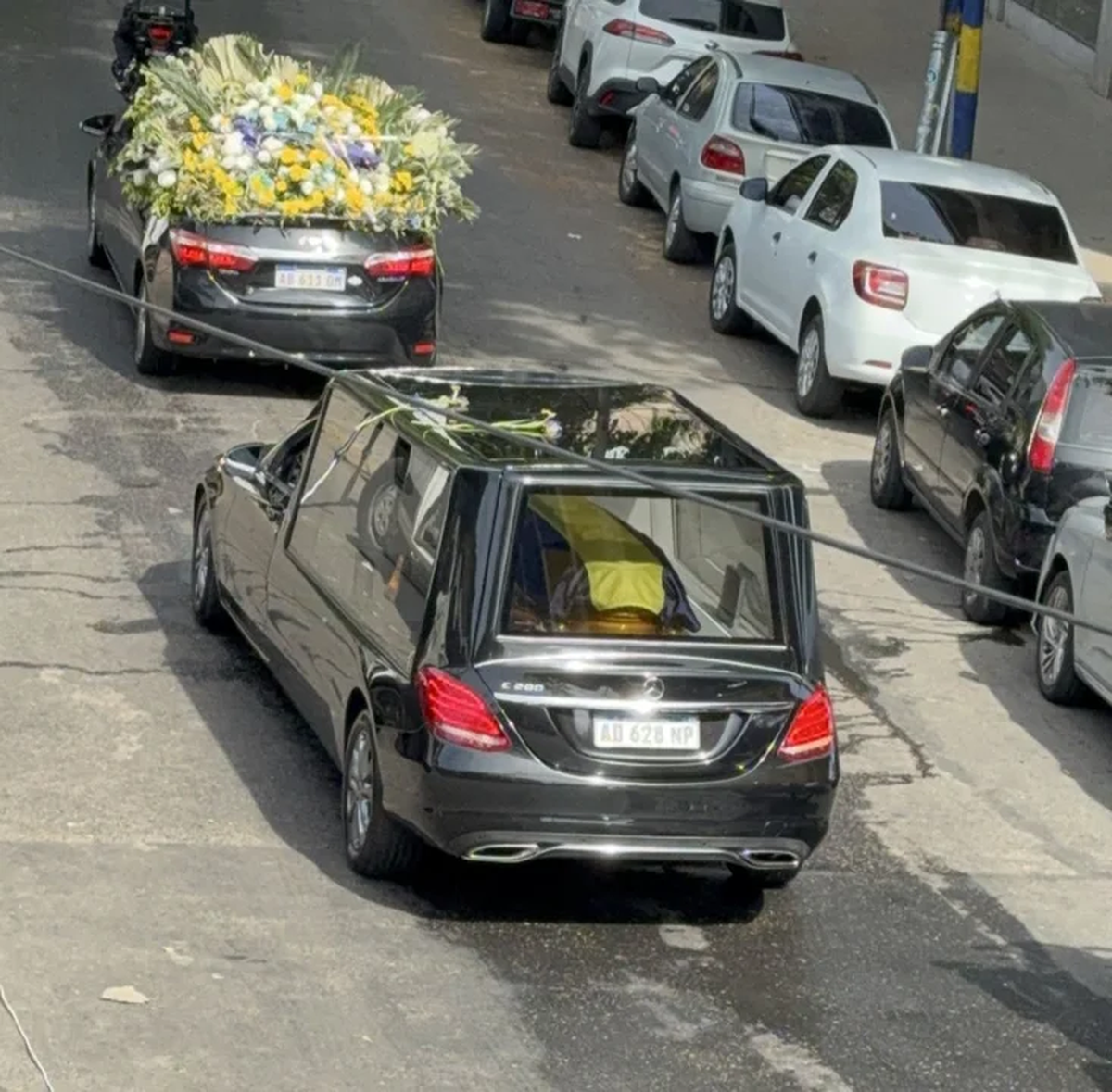 El cortejo fúnebre de Miguel Ángel Russo salió desde La Bombonera.