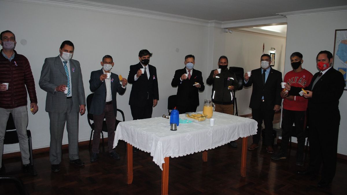 Acto por la Independencia de la Rep&uacute;blica del Paraguay en el Consulado de Mendoza.