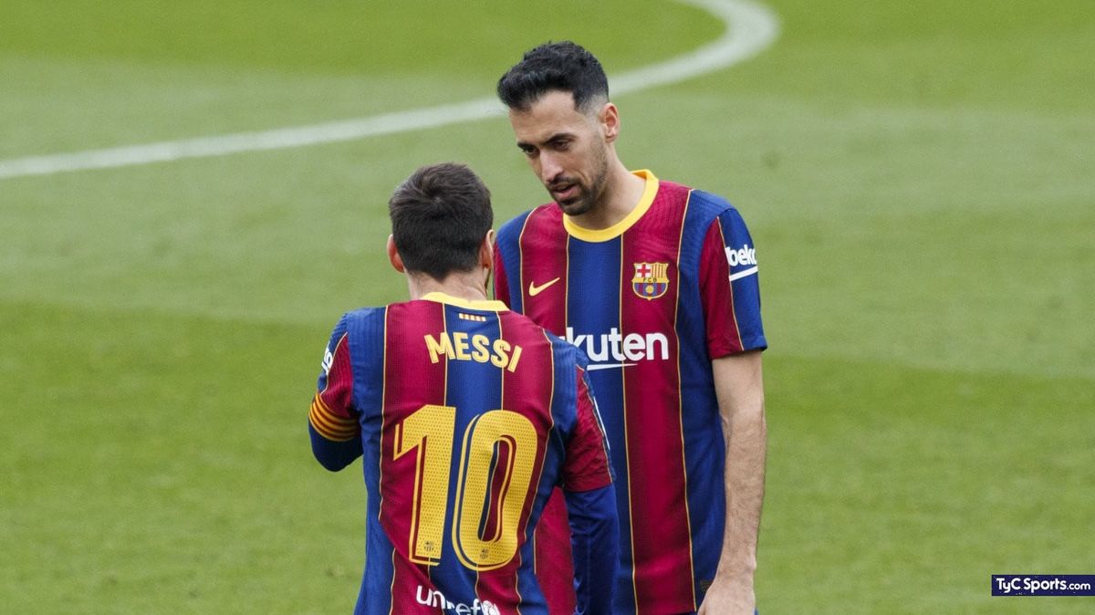 Sergio Busquets y una emotiva despedida del Barcelona para Lionel Messi.
