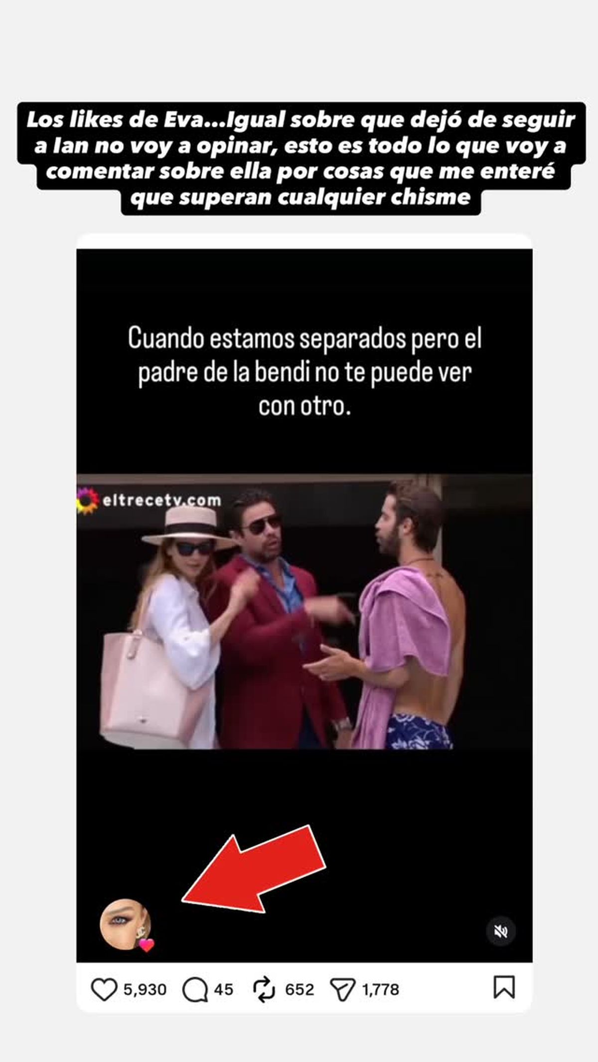 La explosiva indirecta de Evangelina Anderson a Mart&iacute;n Demichelis.