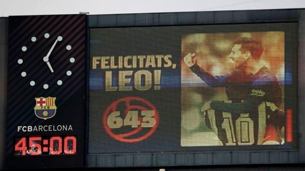 Messi igualó los 643 goles de Pelé con la camiseta de un mismo club.
