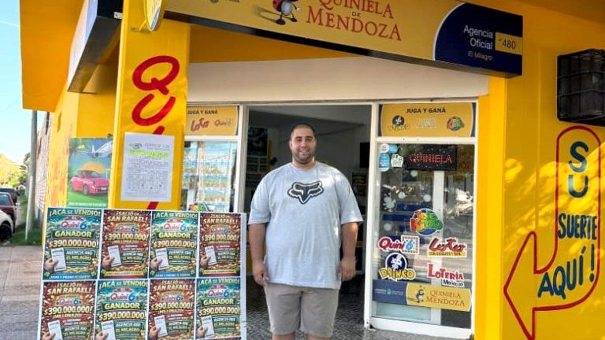 El Quini 6 se mudó a Mendoza: un sanrafaelino ganó $390 millones de pesos y hay fiesta en el departamento