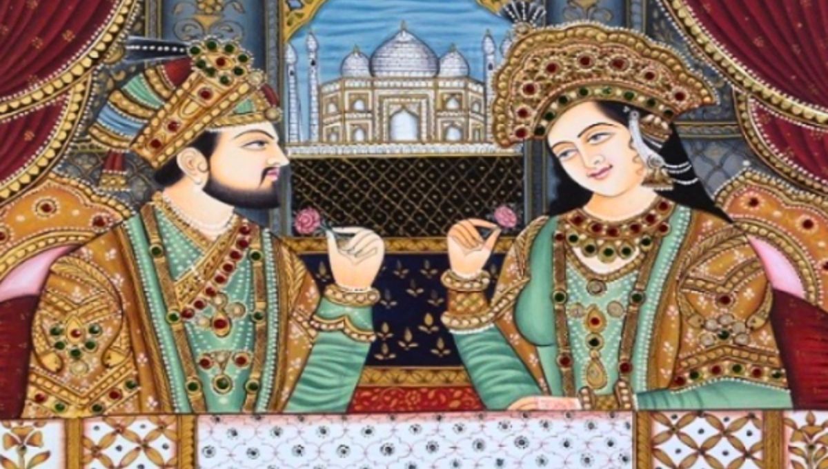 El emperador del Taj Mahal y su esposa. El emperador del Taj Mahal y su esposa.