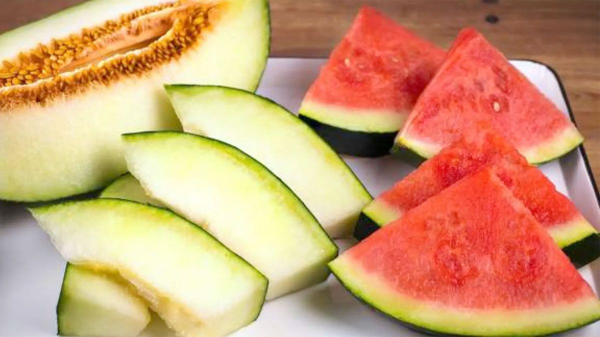 El melón y la sandía son dos frutas que no deberían comerse de noche