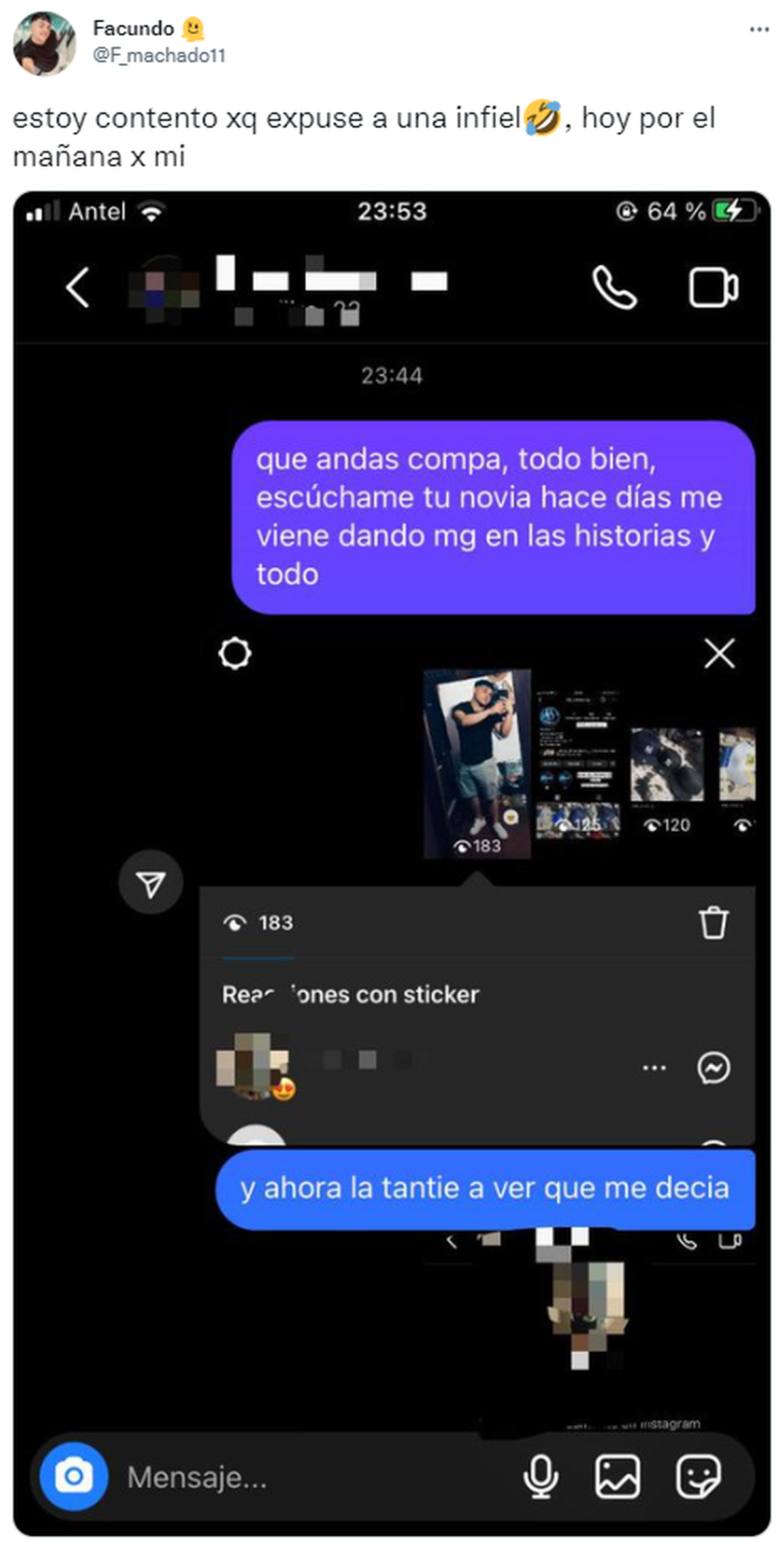 El posteo se hizo viral en Twitter 