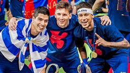 Messi, Suárez y Neymar compartieron en el Barcelona entre el 2014 y 2017.
