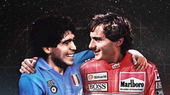 Maradona y Ayrton Senna: 
