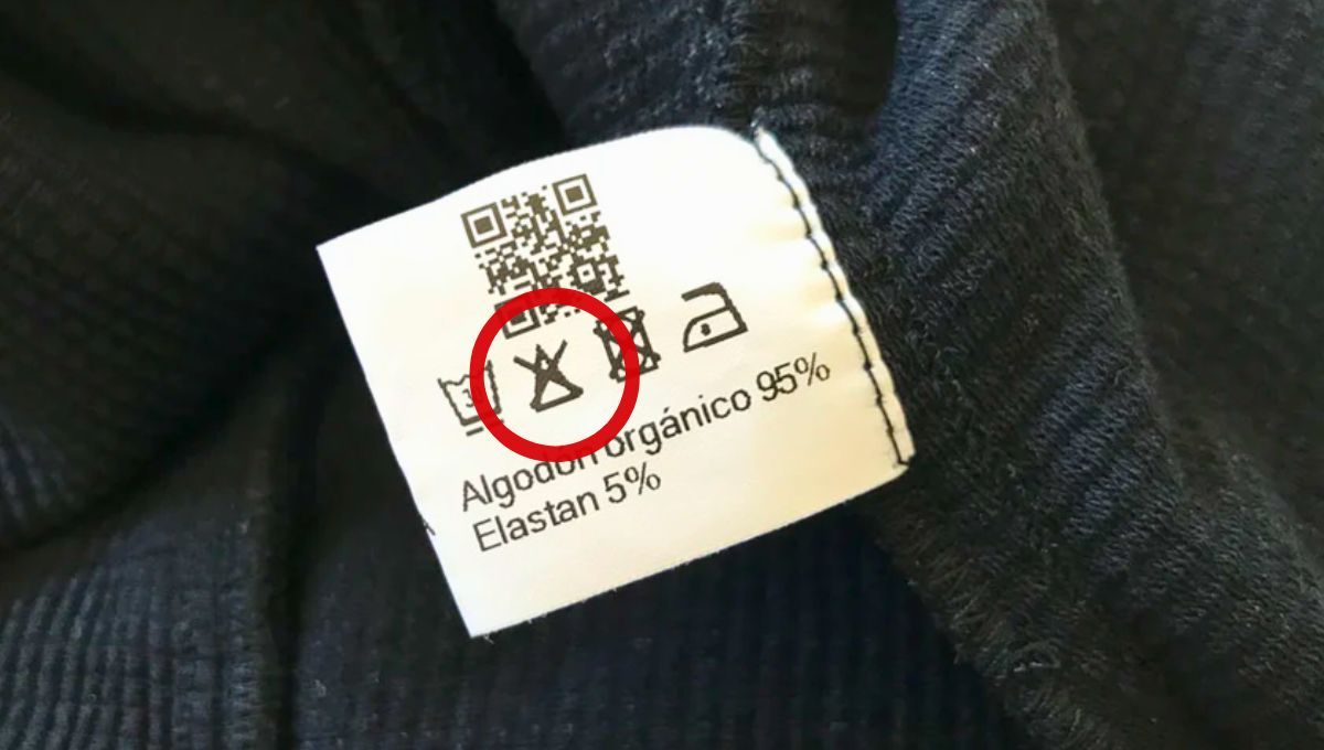 Hay que saberlo: qué significa el triángulo con una X en la etiqueta de la ropa Hay que saberlo: qué significa el triángulo con una X en la etiqueta de la ropa