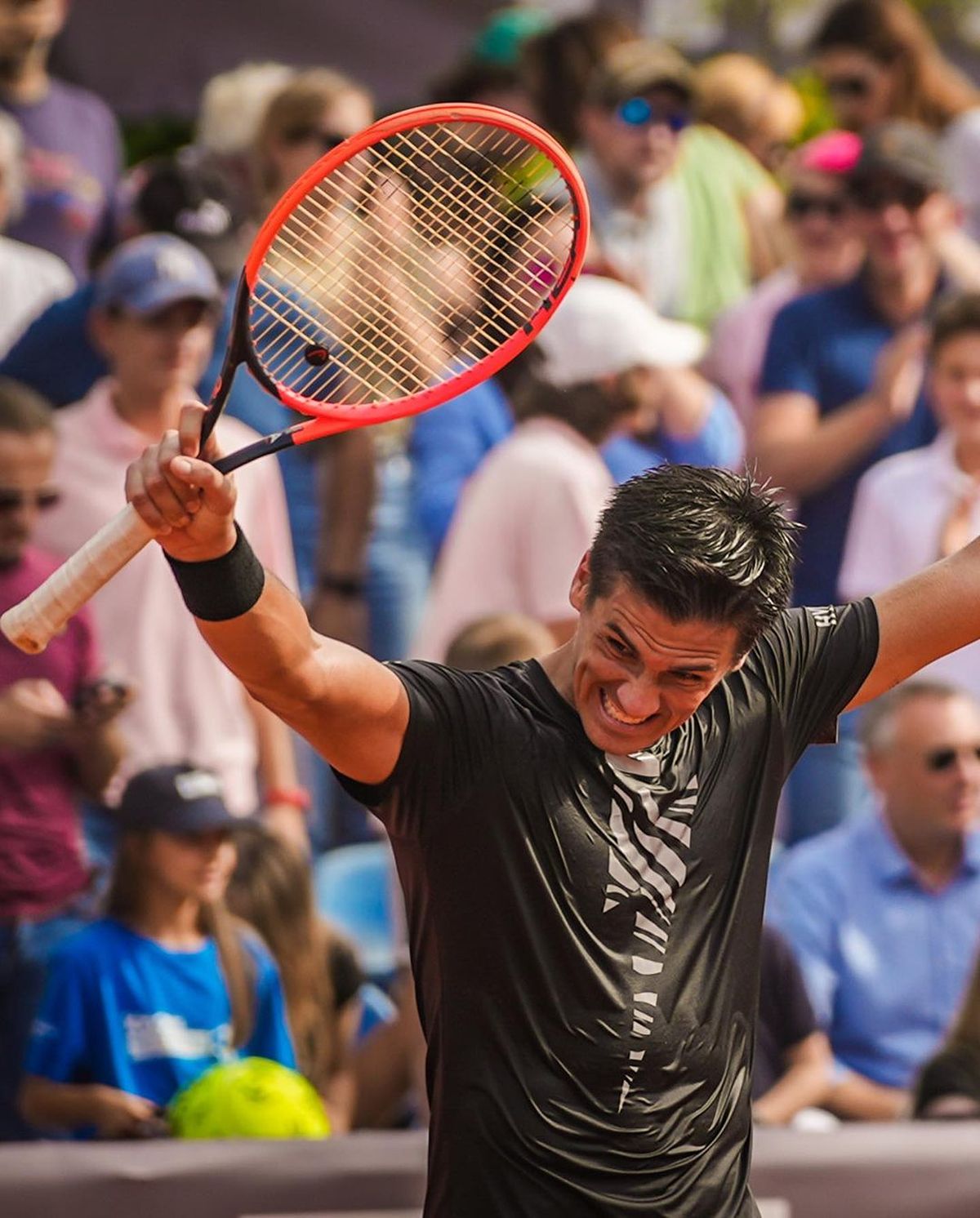 La alegría de Fefo Coria en Polonia La alegría de Fefo Coria en Polonia