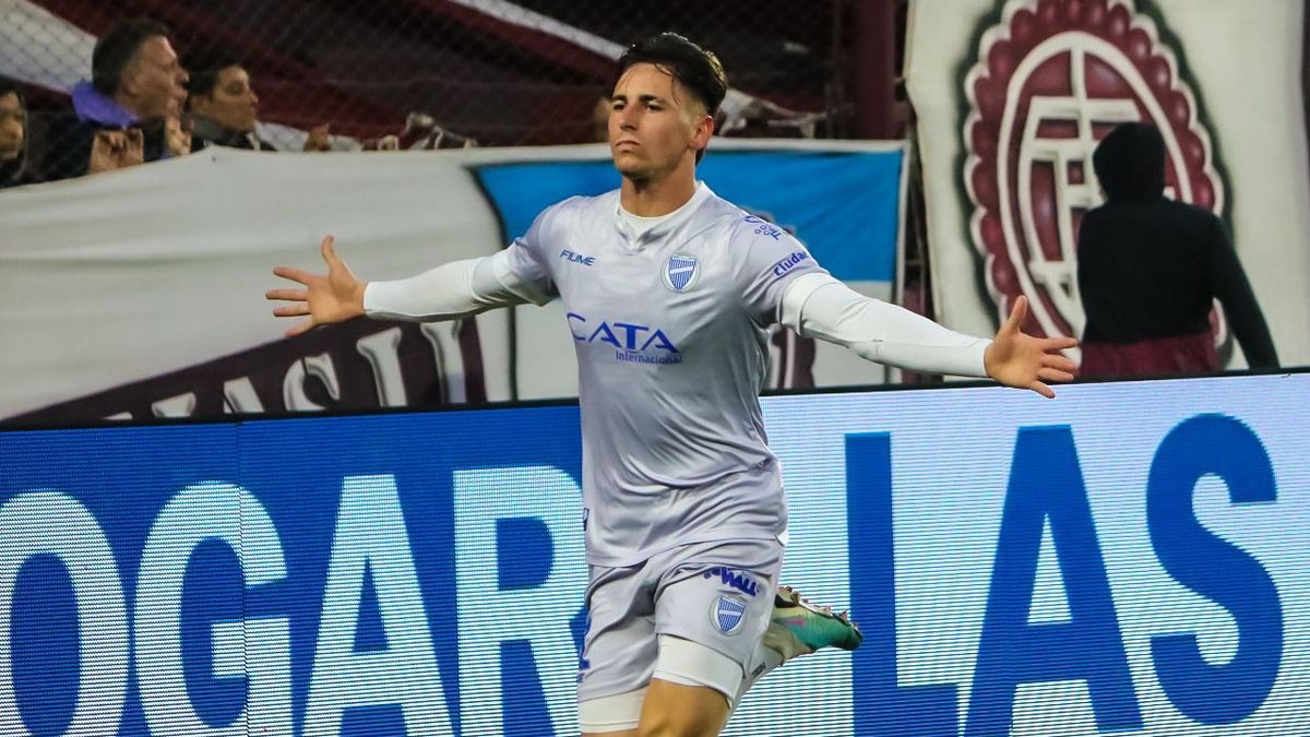 Tadeo Allende marcó el gol del empate de Godoy Cruz ante Lanús.