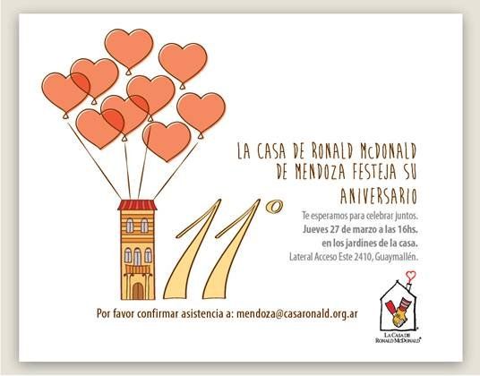 La Casa de Ronald McDonald de Mendoza cumple 11 años colaborando con la salud infantil