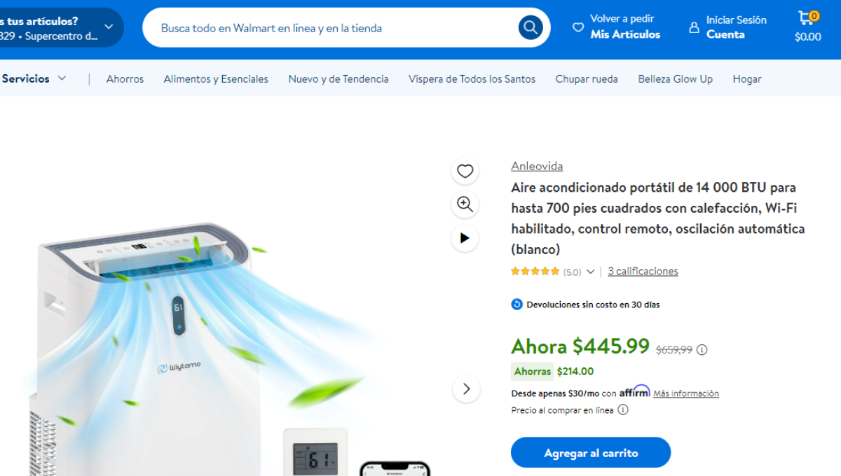 Walmart pone en oferta el producto ideal para terminar con el calor del verano Walmart pone en oferta el producto ideal para terminar con el calor del verano