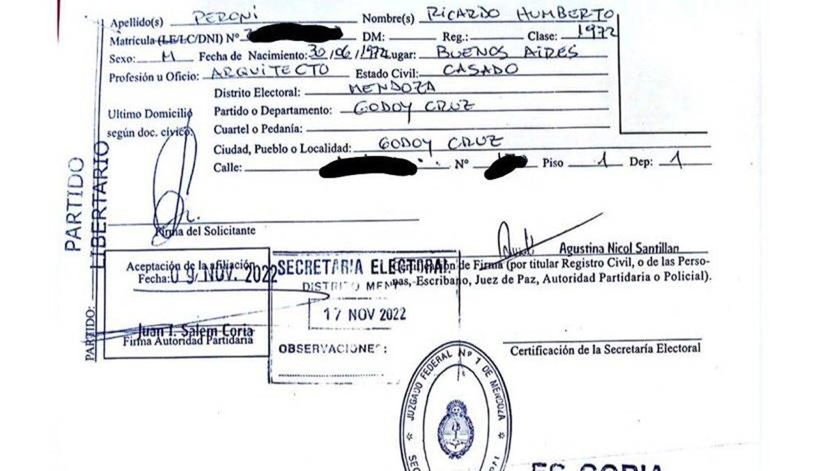 La afiliación verdadera al Partido Libertario. La afiliación verdadera al Partido Libertario.