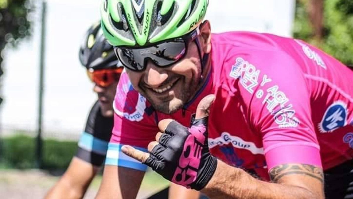 Walter Báez, un ciclista mendocino querido por todos, murió este lunes cuando se entrenaba. Foto: gentileza Prensa Asociación Ciclista Mendocina.