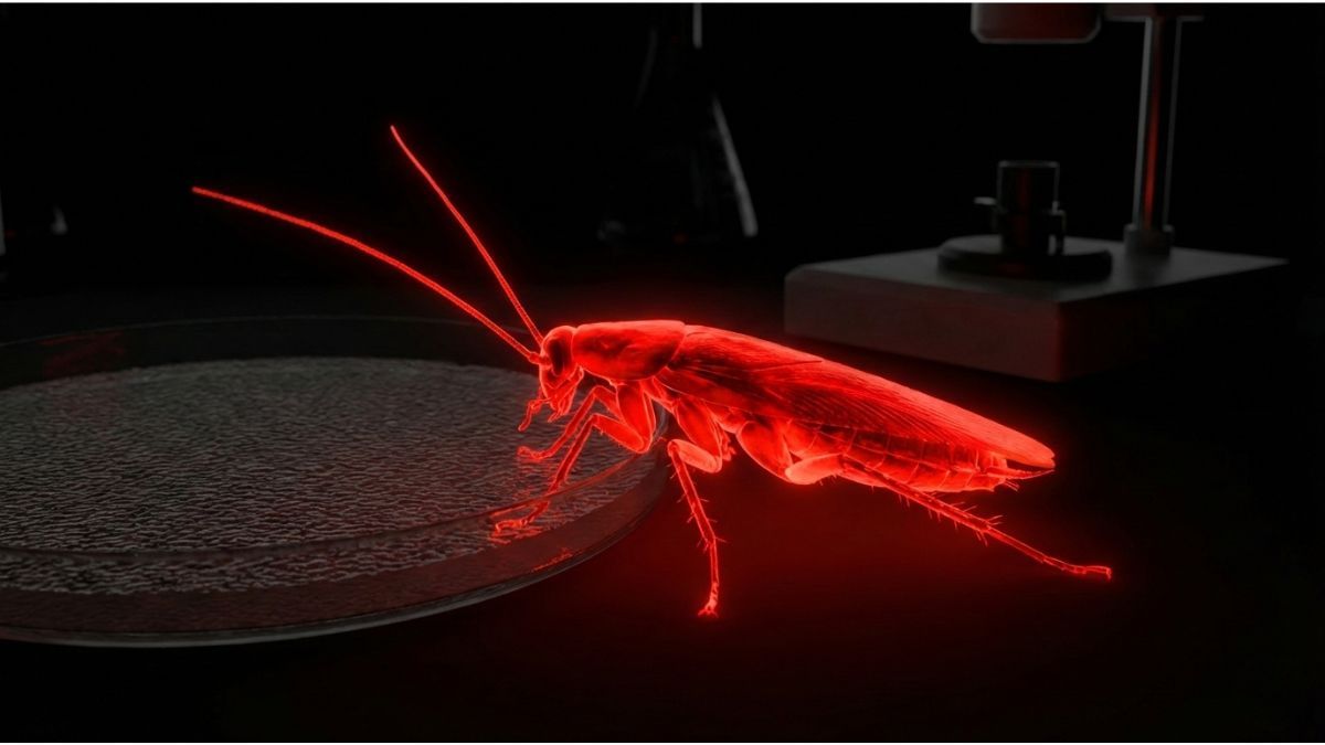 La ciencia lo hizo otra vez: científicos españoles crean cucarachas fluorescentes que brillan en la oscuridad