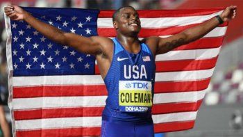 Christian Coleman se coronó en Doha y es el nuevo rey de los 100 metros