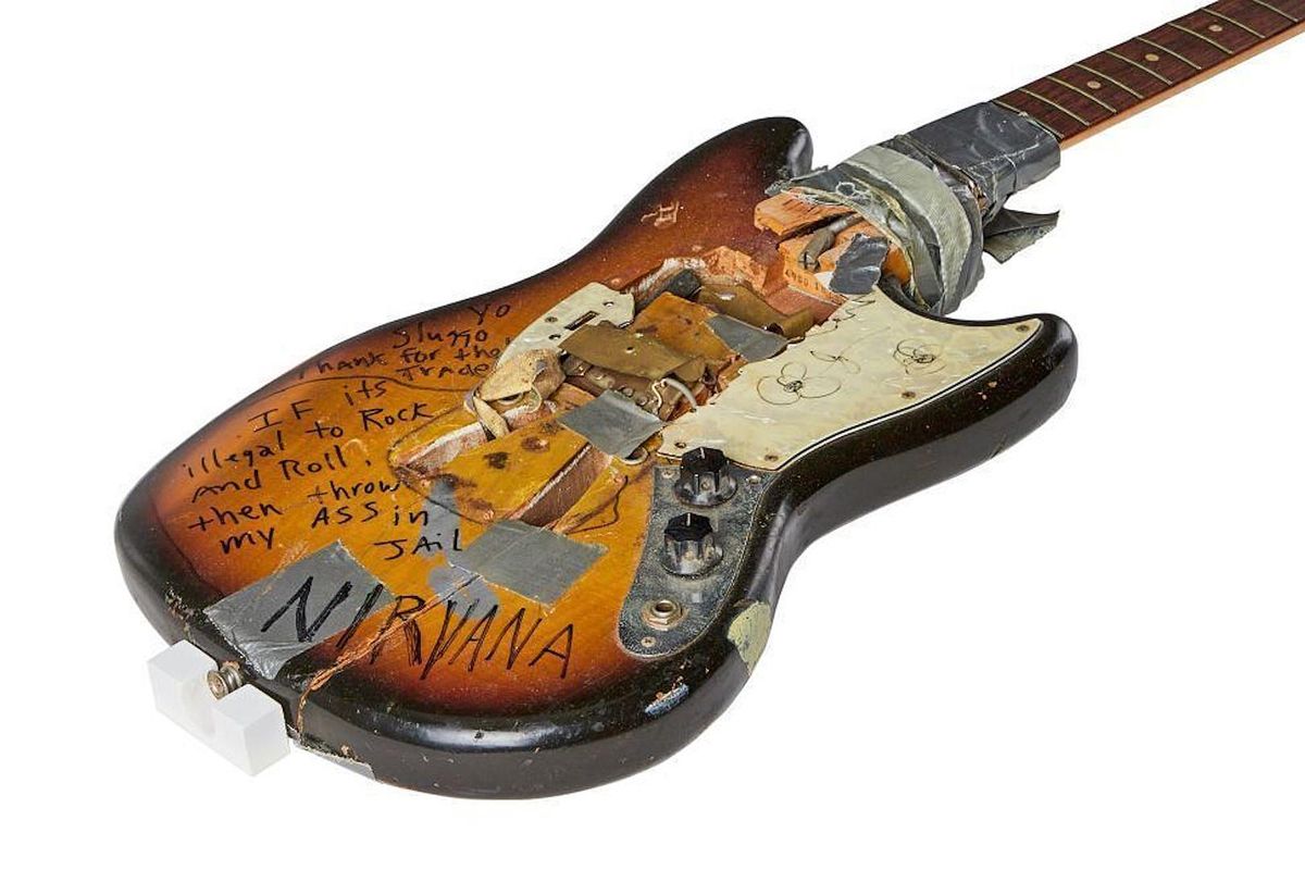 Kurt Cobain Subastaron En Una Cifra Millonaria La última Guitarra Que Tocó 8832