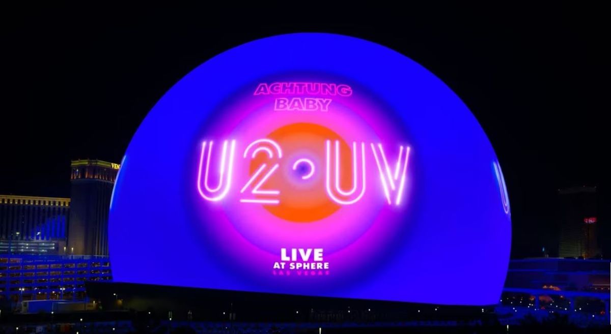 U2 estrenó el Sphere, la mega esfera en Las Vegas más grande del mundo