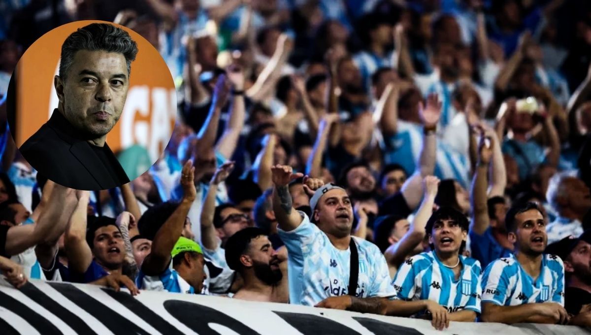 Los hinchas de Racing apuntaron contra Marcelo Gallardo y la dirigencia de su club&nbsp;