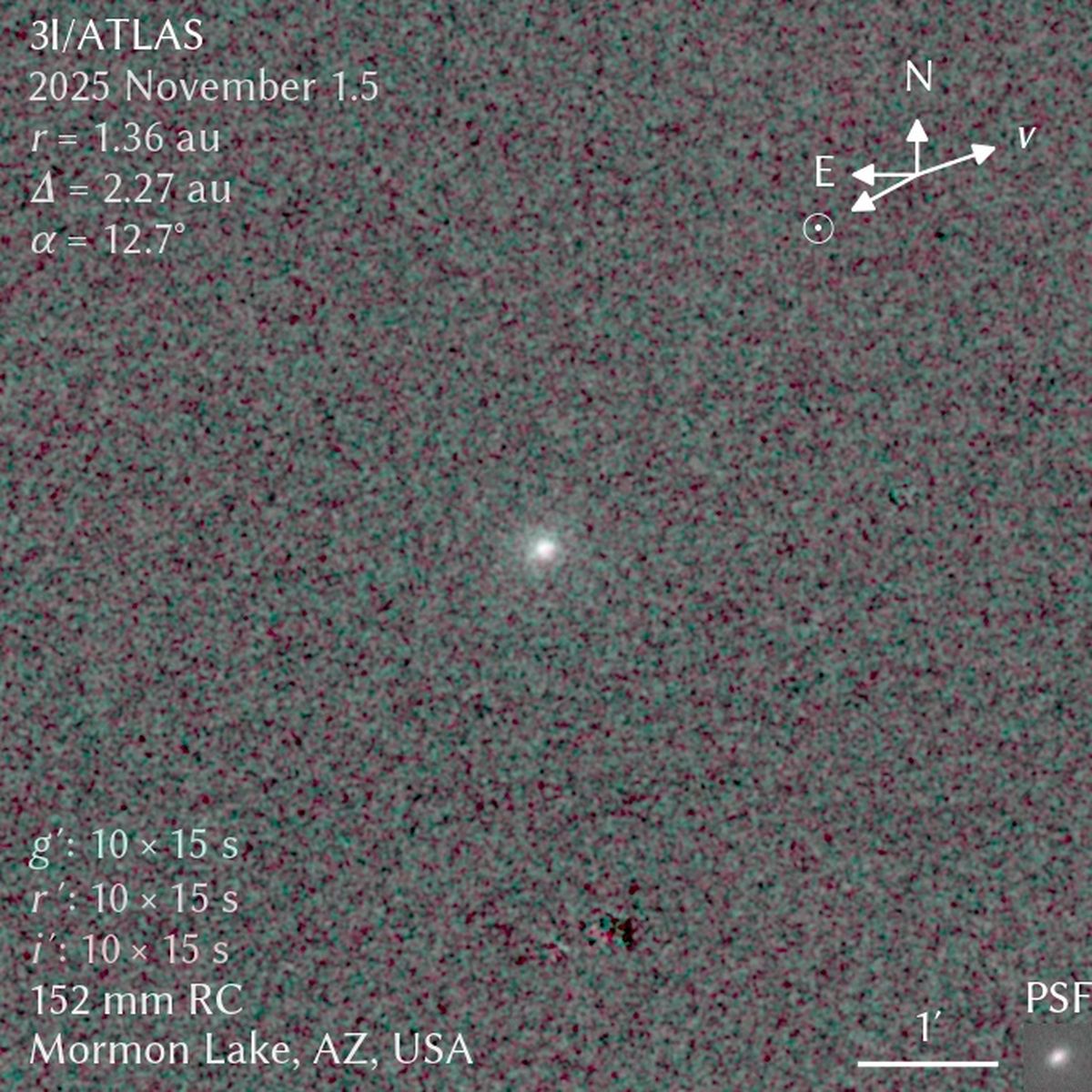 El cometa es visible hasta con telescopios de baja potencia. El cometa es visible hasta con telescopios de baja potencia.