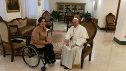 El papa Francisco recibió a la vicepresidenta Michetti