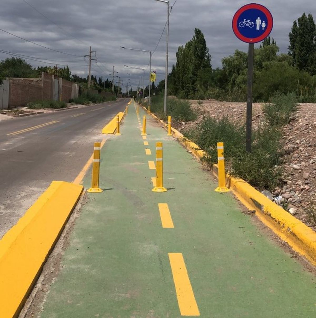 Obra recién terminada.