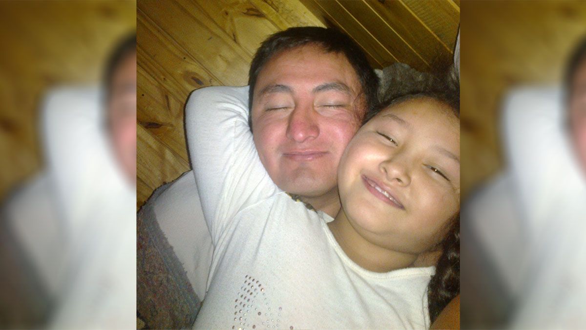 José Leyes y su hija Luz. José Leyes y su hija Luz.