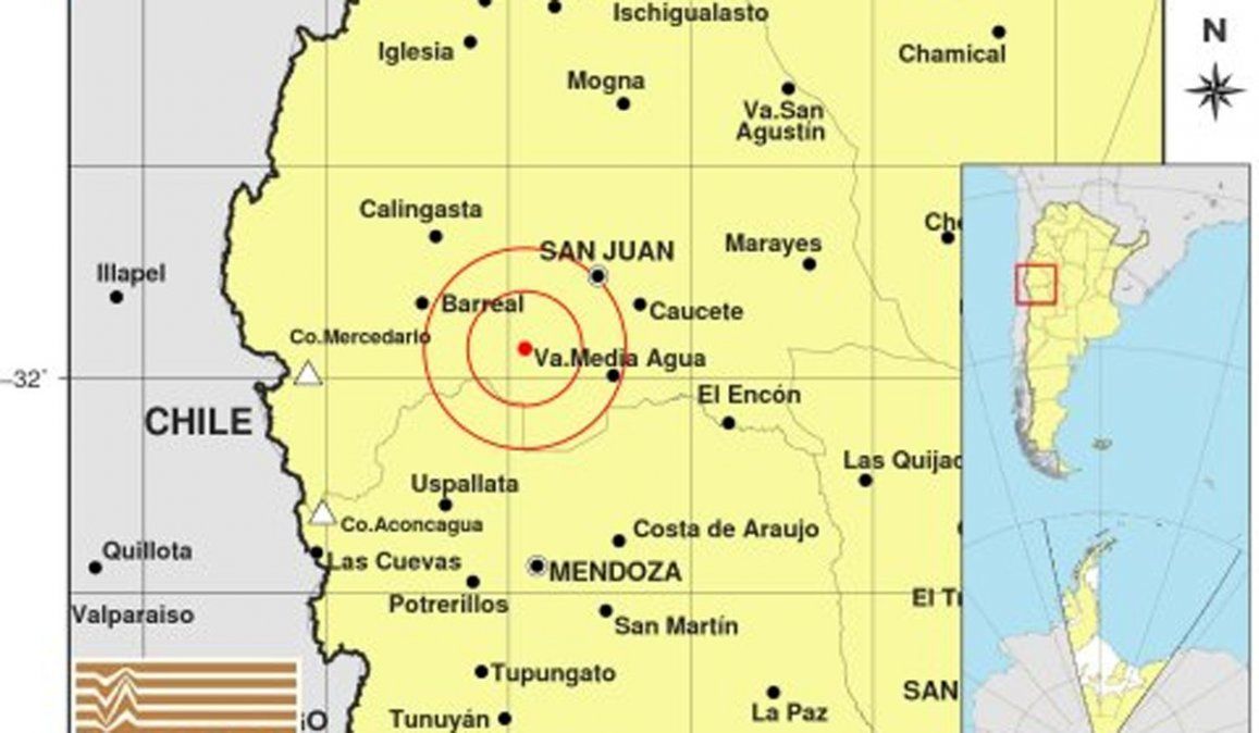 Terremoto de 6.8 con epicentro en San Juan se sintió en Mendoza