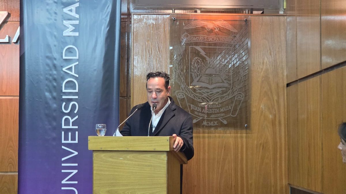 El empresario Adrián Yacopini en la UMaza, en la inauguación del Espacio Chiara Yacopini.&nbsp;