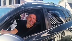 Ariel Broggi visitó el entrenamiento de Gimnasia y Esgrima de este martes, para despedirse del plantel.