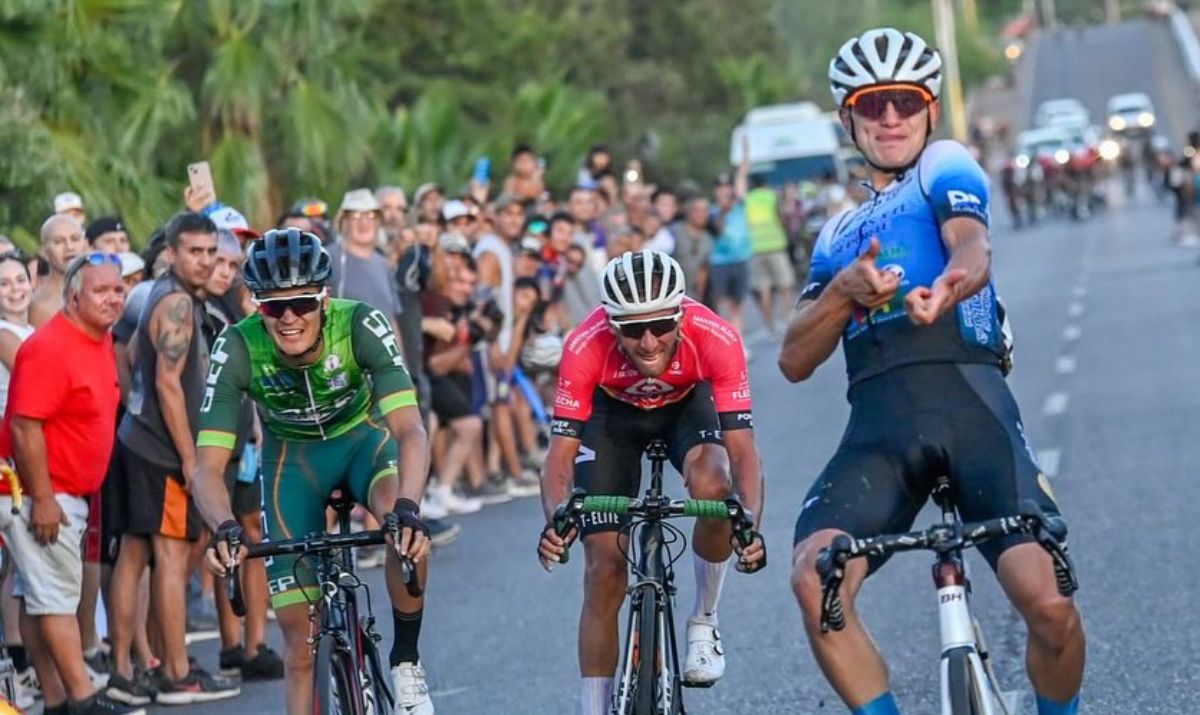 Tomás Moyano se impuso en la cuarta etapa de la Vuelta de Mendoza y repitió el logro del primer parcial.