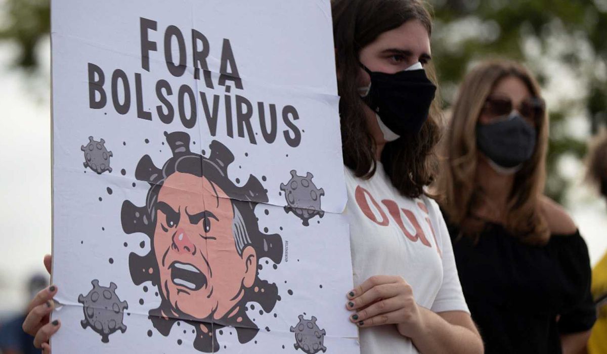 Covid-19 en Brasil: masivas marchas contra Bolsonaro