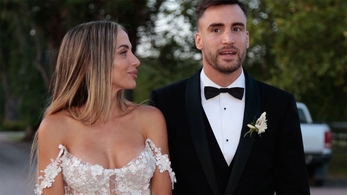 Carolina Calvagni y Nicolás Tagliafico se casaron y vivieron una noche inolvidable. Gentileza: RS Fotos.