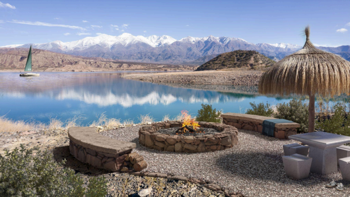 Los fogones que proyecta Dosados para la costa norte de Potrerillos.