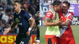 Alex Arce (Independiente Rivadavia), Álvaro Veliez y Rubens Sambueza (Deportivo Maipú).