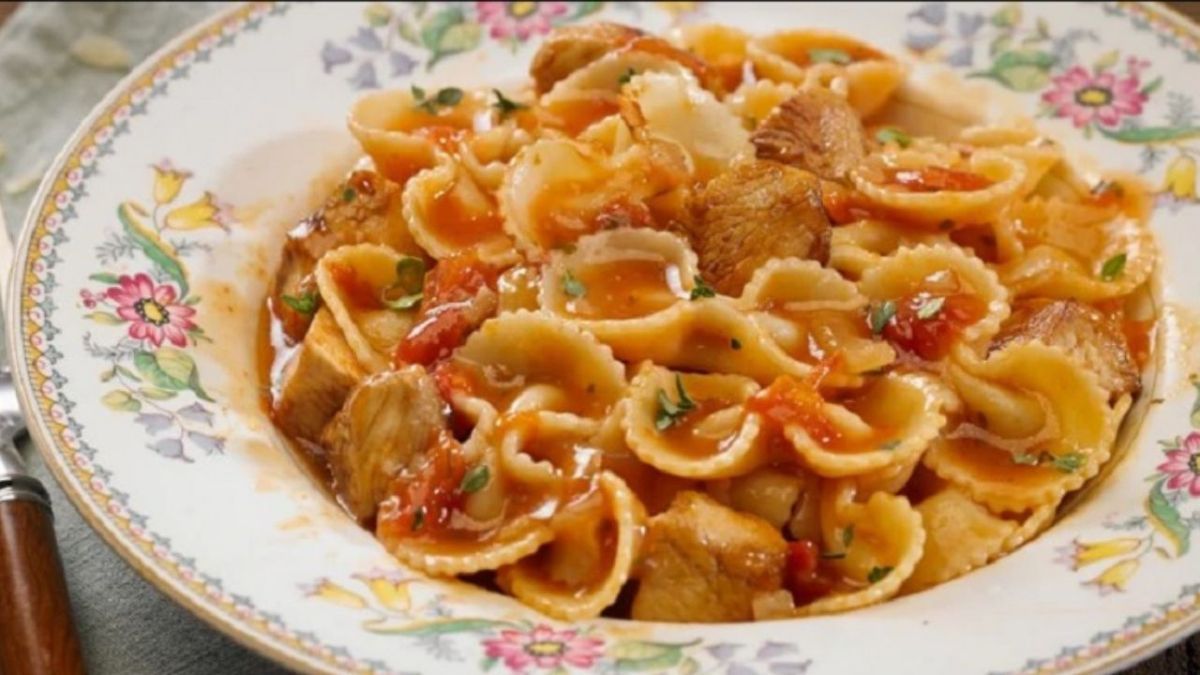 Recetas: guiso de fideos moñitos. Foto: gentileza delabahia.