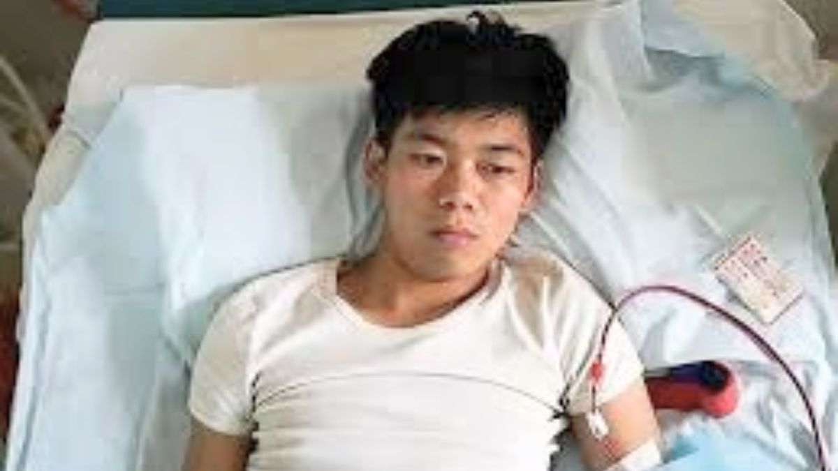 El joven tiene que hacer diálisis por sus fallas renales. El joven tiene que hacer diálisis por sus fallas renales.