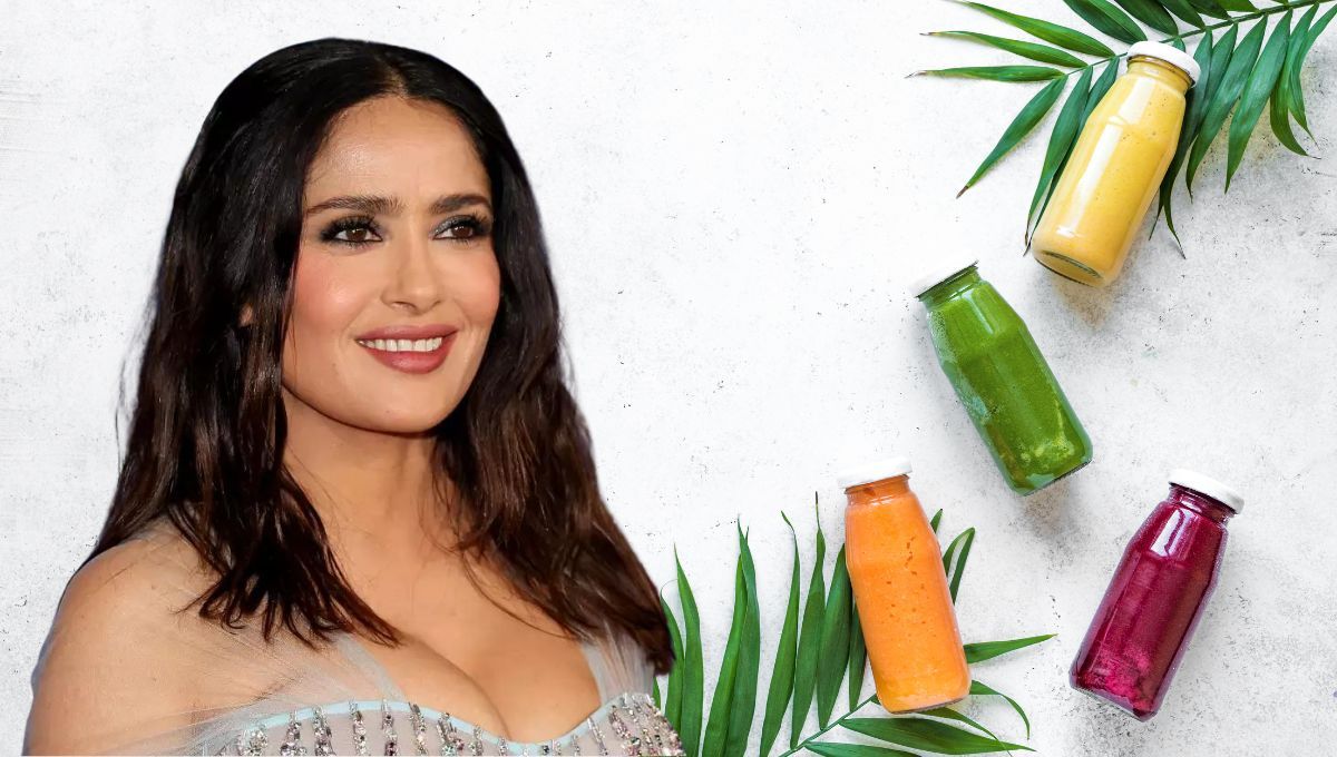 El jugo con el que Salma Hayek consigue una piel lisa y sin arrugas