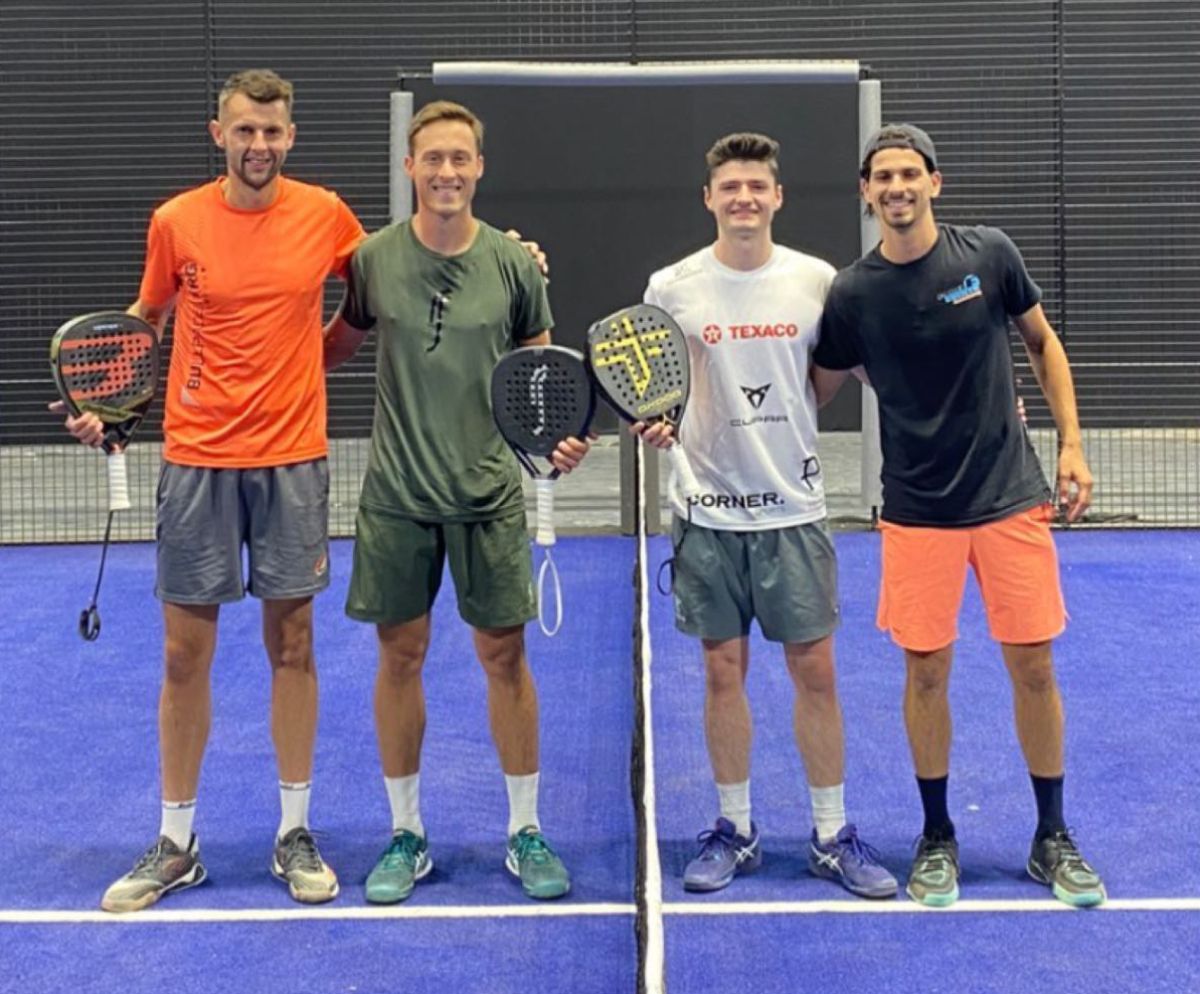 Algunas de las parejas del Mendoza Premier Padel estuvieron entrenando en el Aconcagua Arena Algunas de las parejas del Mendoza Premier Padel estuvieron entrenando en el Aconcagua Arena