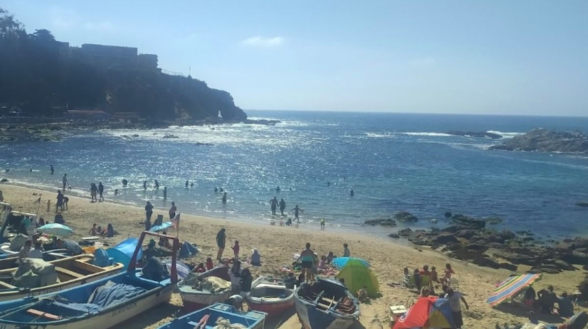 La playa de Mantagua