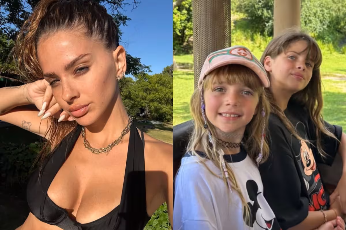 Publican los videos de las hijas de Wanda Nara jugando con la China Suárez y sus hijos