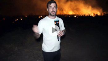 El gran susto que se dio José Bianco mientras cubría los incendios en Santiago del Estero