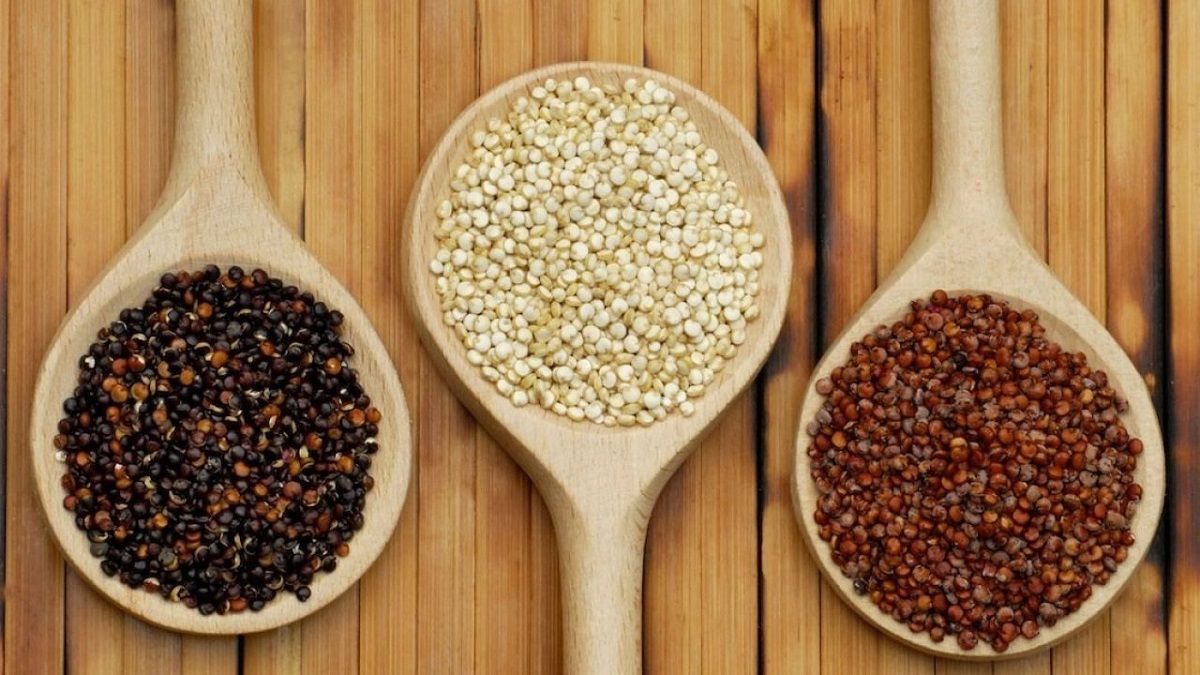 Quinoa negra, blanca y roja